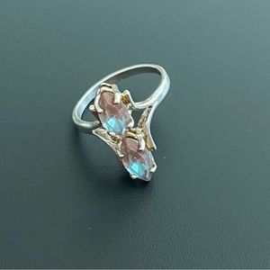 Sterling Saphiret Ring Size 6.25